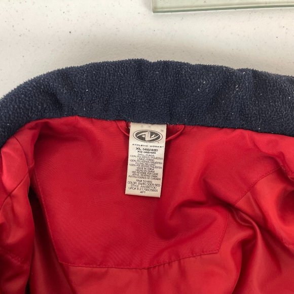 New England Patriots Embroidered Retro Logo Jacket NFL Football Red Size XL - Picture 4 of 4